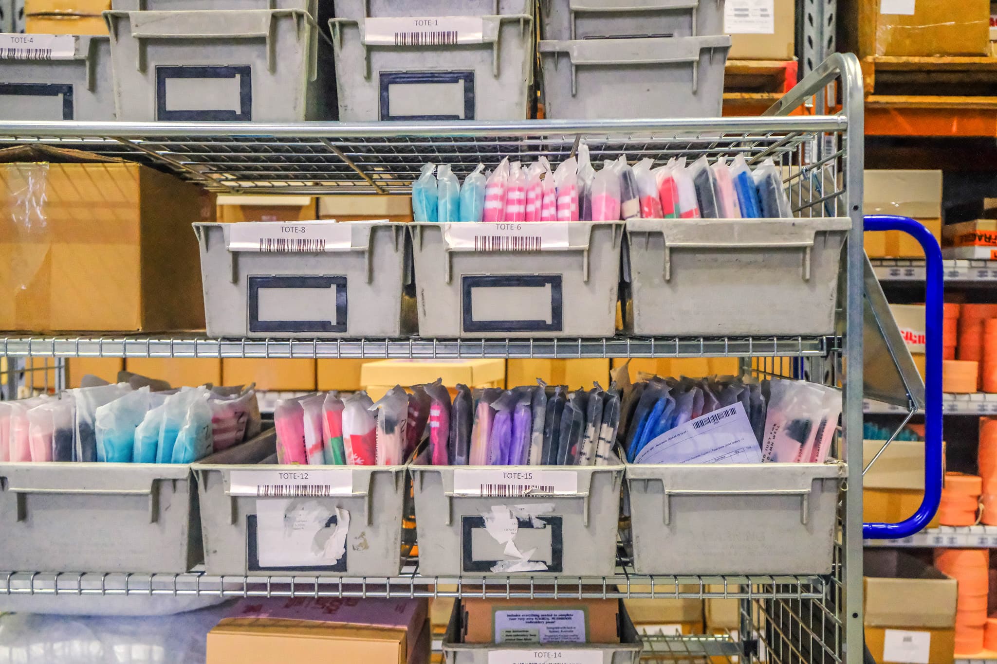 3PL ecommerce products being prepared in A&O fulfilment warehouse