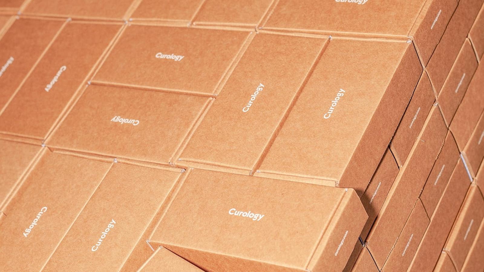 A completed kitting and packaging fulfilment service consisting of a palette of boxes